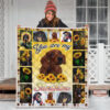 Dachshund You Are My Sunshine Sunflower Quilt Blanket 3