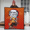 Demon Slayer Anime Zenitsu Sleeping Lightning Breath Power Premium Quilt Blanket 3