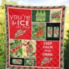 Diet Mountain Dew Quilt Blanket Funny Gift For Soft Drink Lover 5