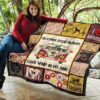 Dog On Dark Desert Highway Hippie Van Rottweiler Quilt Blanket 11