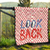 Don't Look Back Red Heart Patterns Premium Quilt Blanket 13