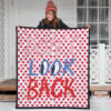 Don't Look Back Red Heart Patterns Premium Quilt Blanket 3