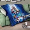 Dragon Ball Anime DB Goku Vs Villains Blue Sky Theme Premium Quilt Blanket 17