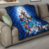 Dragon Ball Anime DB Goku Vs Villains Blue Sky Theme Premium Quilt Blanket 15