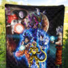 Dragon Ball Anime DB Main Characters Super Saiyan In Universe Premium Quilt Blanket 5