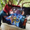 Dragon Ball Anime DB Main Characters Super Saiyan In Universe Premium Quilt Blanket 11