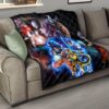 Dragon Ball Anime DB Main Characters Super Saiyan In Universe Premium Quilt Blanket 15