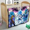 Dragon Ball Anime DB Super Saiyan Broly Goku And Vegeta Power Vapor Premium Quilt Blanket 21