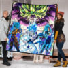 Dragon Ball Anime DB Super Saiyan Broly Goku And Vegeta Power Vapor Premium Quilt Blanket 1