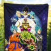 Dragon Ball Anime DB Super Saiyan Characters Broly Goku Premium Quilt Blanke 5