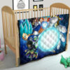 Dragon Ball Anime Premium Quilt | DB Characters Vegeta Goku Power Kamehameha Blue Galaxy Quilt Blanket 21