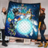 Dragon Ball Anime Premium Quilt | DB Characters Vegeta Goku Power Kamehameha Blue Galaxy Quilt Blanket 1