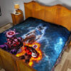 Dragon Ball Anime Premium Quilt - DB Goku Jiren Toppo Power Burst Limit Blue Explosion Quilt Blanket 19