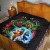 Dragon Ball Anime Premium Quilt - DB Goku Vegeta Blue Power Vapor With Shernon Dragon Quilt Blanket 17