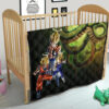 Dragon Ball Anime Premium Quilt - DB Goku Vegeta Halo With Shiny Shernon Quilt Blanket 21