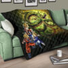 Dragon Ball Anime Premium Quilt - DB Goku Vegeta Halo With Shiny Shernon Quilt Blanket 17