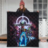 Dragon Ball Anime Premium Quilt - DB Goku Vs Villains Black Goku Fusao Zamasu Quilt Blanket 3