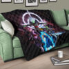 Dragon Ball Anime Premium Quilt - DB Goku Vs Villains Black Goku Fusao Zamasu Quilt Blanket 15