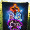 Dragon Ball Anime Premium Quilt - DB Super Saiyan Colorful Power Burst Limit Quilt Blanket 5