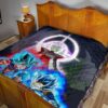 Dragon Ball Anime Premium Quilt - DB Super Saiyan Power Burst Vs Villains Fusao Zamasu Quilt Blanket 17