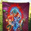 Dragon Ball Anime Premium Quilt - DB Super Saiyan Powerful Burst Limit Quilt Blanket 5