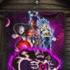 Dragon Ball Anime Premium Quilt | DB Super Universe Villains Power Purple Galaxy Quilt Blanket 7