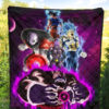 Dragon Ball Anime Premium Quilt | DB Super Universe Villains Power Purple Galaxy Quilt Blanket 5