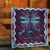 Dragonflies Are Kisses From Heaven Quilt Blanket Dragonfly Lover 11