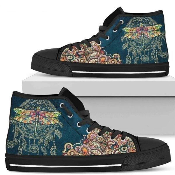 Dragonfly Hippie Style Women High Top Shoes