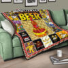 Drinking Beer Simpson Premium Quilt Blanket Hobby Home Decor Custom For Fans 15