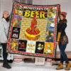 Drinking Beer Simpson Premium Quilt Blanket Hobby Home Decor Custom For Fans 1