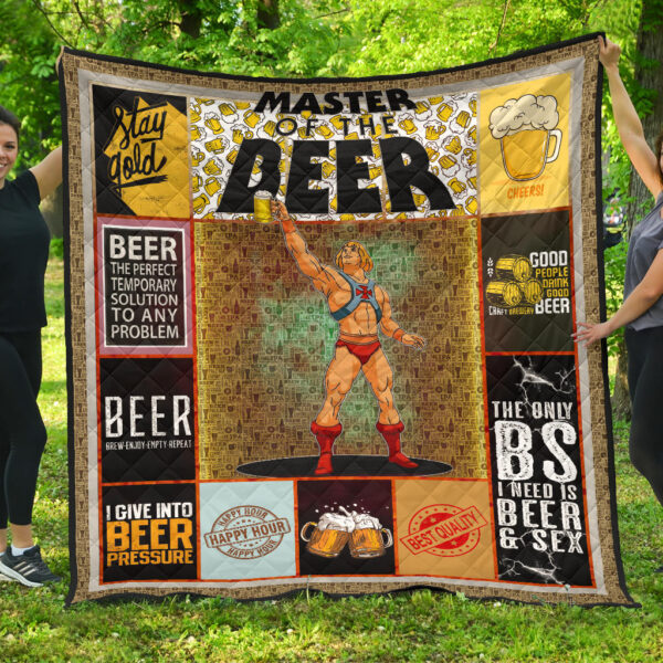 Drinking Craft Beer Premium Quilt Blanket Hobby Home Decor Custom For Fans