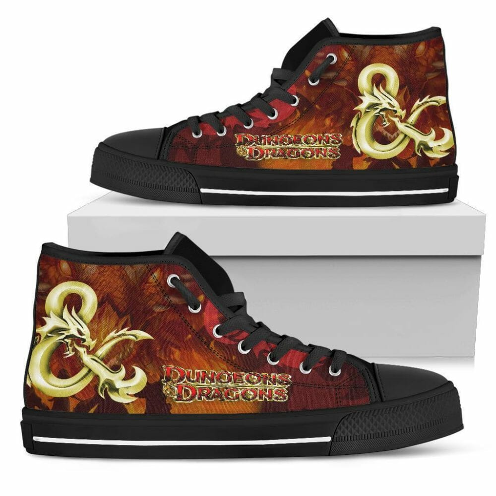 Dungeons And Dragons High Top Shoes Sneakers Gift Idea