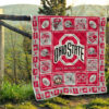 Fan Ohio State Buckeyes Quilt Blanket Amazing Gift Idea 13