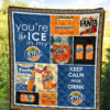 Fanta Quilt Blanket Funny Gift For Soft Drink Lover 5