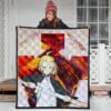 Fire Force Anime Premium Quilt Arthur Boyle Lighting Sword Fire Quilt Blanket 3