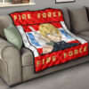 Fire Force Anime Premium Quilt Arthur Boyle Long Hair Fire Minimal Artwork Quilt Blanket 15