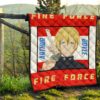 Fire Force Anime Premium Quilt Arthur Boyle Long Hair Fire Minimal Artwork Quilt Blanket 13