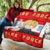 Fire Force Anime Premium Quilt Arthur Boyle Long Hair Fire Minimal Artwork Quilt Blanket 11