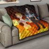 Fire Force Anime Premium Quilt Leonardo Barns No Emotion Standing In Fire Quilt Blanket 15