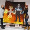 Fire Force Anime Premium Quilt Leonardo Barns No Emotion Standing In Fire Quilt Blanket 1