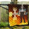 Fire Force Anime Premium Quilt Leonardo Barns No Emotion Standing In Fire Quilt Blanket 13