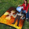 Fire Force Anime Premium Quilt Leonardo Barns No Emotion Standing In Fire Quilt Blanket 9