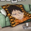 Fire Force Anime Premium Quilt Shinra Kusakabe Red Eye E Letter Fire Patterns Quilt Blanket 17