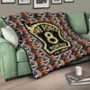 Fire Force Anime Premium Quilt Shinra Kusakabe Silhouette Evil Smile In Fire Patterns Quilt Blanket 17
