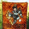 Fire Force Anime Premium Quilt Shinra Kusakabe With Fire Extinguisher Crazy In Fire Quilt Blanket 5