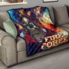 Fire Force Anime Premium Quilt Witch Maki Oze With Cute Baby Fire Artwork Galaxy Quilt Blanket 15