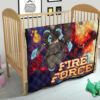 Fire Force Anime Premium Quilt Witch Maki Oze With Cute Baby Fire Artwork Galaxy Quilt Blanket 21