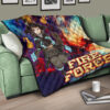 Fire Force Anime Premium Quilt Witch Maki Oze With Cute Baby Fire Artwork Galaxy Quilt Blanket 17