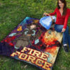 Fire Force Anime Premium Quilt Witch Maki Oze With Cute Baby Fire Artwork Galaxy Quilt Blanket 9